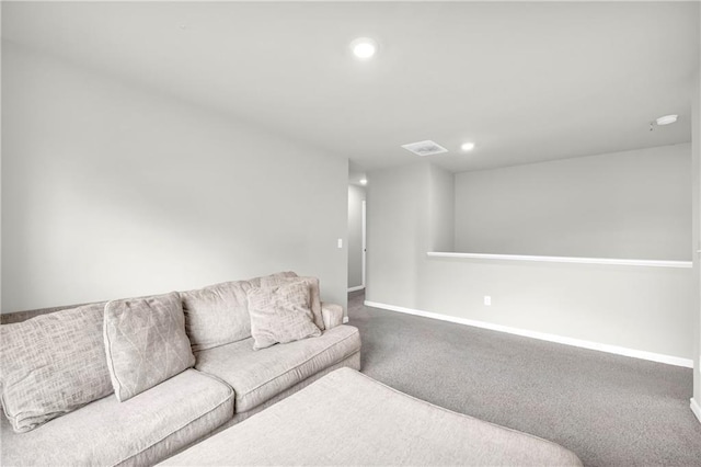 509 Azalea Bloom Dr, Loganville, GA 30052 - living room with baseboards, carpet, and recessed lighting
