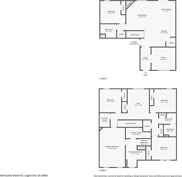 509 Azalea Bloom Dr, Loganville, GA 30052 - plan