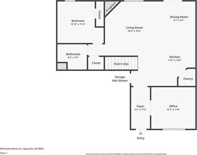 509 Azalea Bloom Dr, Loganville, GA 30052 - plan