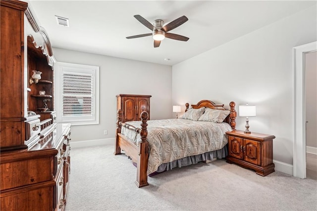 4025 Connolly Ct, Roswell, GA 30075 - bedroom featuring light carpet, baseboards, and ceiling fan