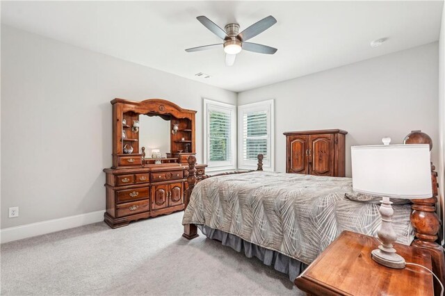 4025 Connolly Ct, Roswell, GA 30075 - bedroom featuring carpet flooring, a ceiling fan, and baseboards