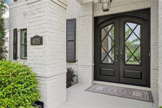 4025 Connolly Ct, Roswell, GA 30075 - view of exterior entry with french doors and brick siding