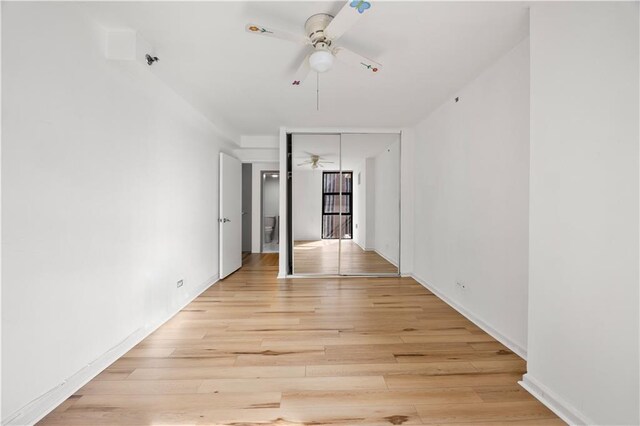 empty room featuring light hardwood / wood-style flooring