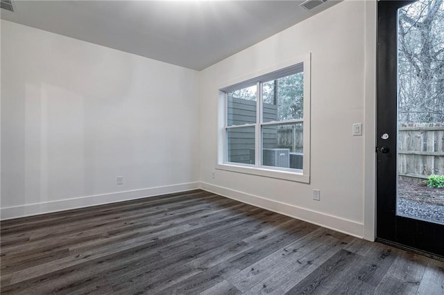 entryway featuring dark hardwood / wood-style floors