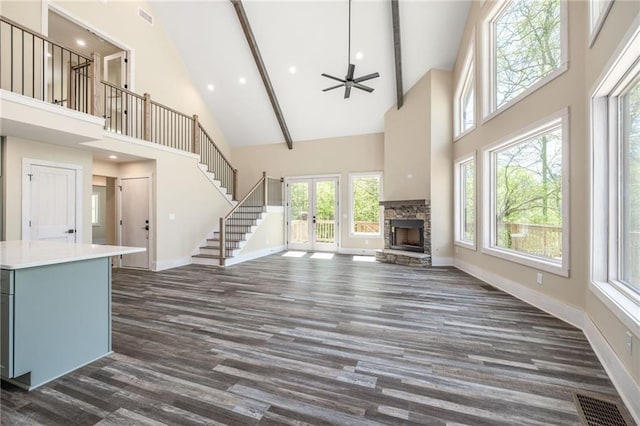 275 River Cliff Dr, Cornelia, GA 30531 - bathroom featuring a marble finish shower and vanity
