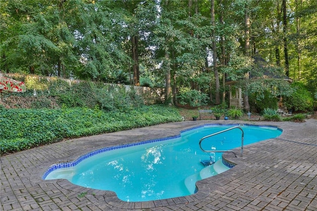 view of pool with a patio