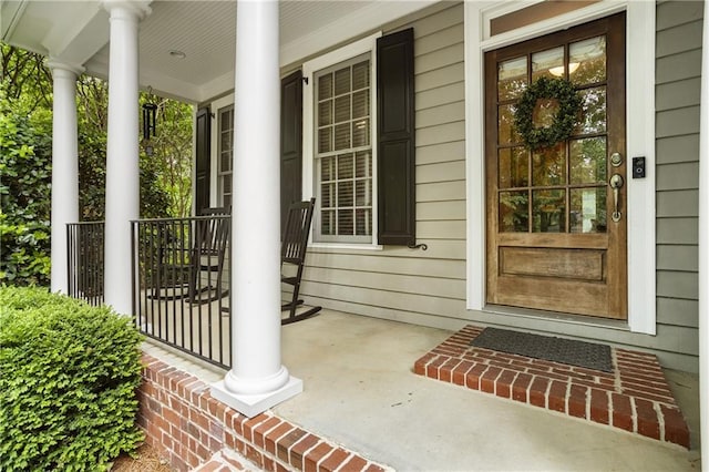 4404 Old Georgetown Trl, Atlanta, GA 30338 - doorway to property with covered porch