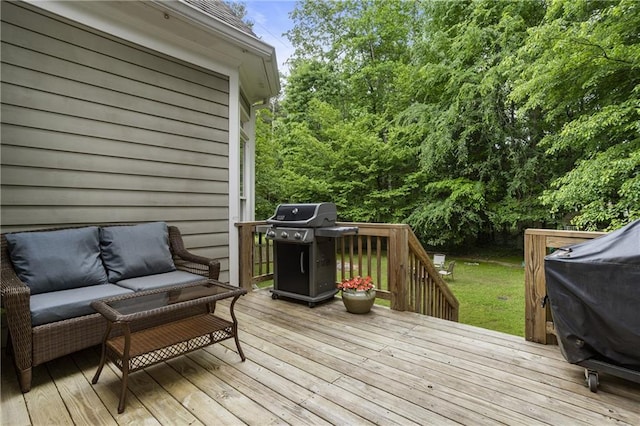 4404 Old Georgetown Trl, Atlanta, GA 30338 - deck with area for grilling and outdoor lounge area
