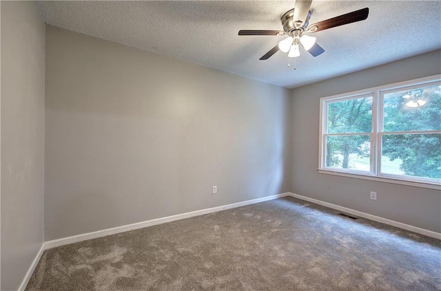17 Fawn Ridge Dr SW, Cartersville, GA 30120 - unfurnished room featuring carpet, a textured ceiling, and a ceiling fan