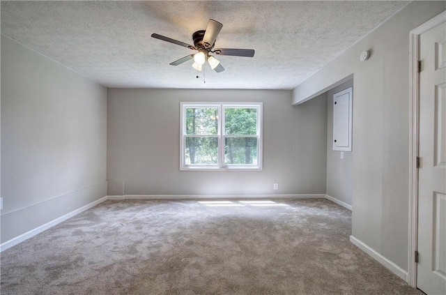 17 Fawn Ridge Dr SW, Cartersville, GA 30120 - empty room with carpet flooring, ceiling fan, and a textured ceiling