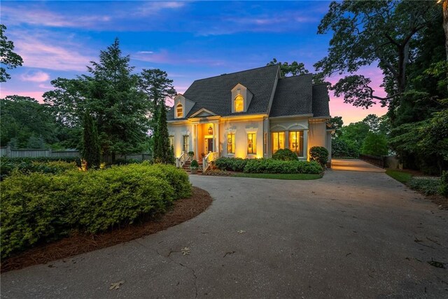 1374 Riverside Dr, Gainesville, GA 30501 - french country inspired facade featuring curved driveway and stucco siding