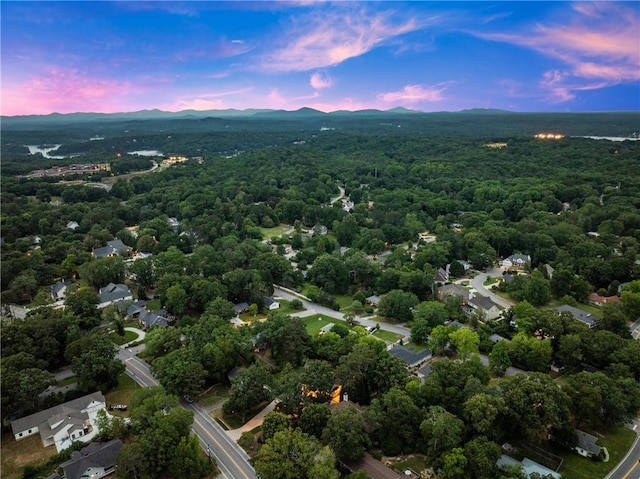 1374 Riverside Dr, Gainesville, GA 30501 - drone / aerial view of a mountainous background and a heavily wooded area