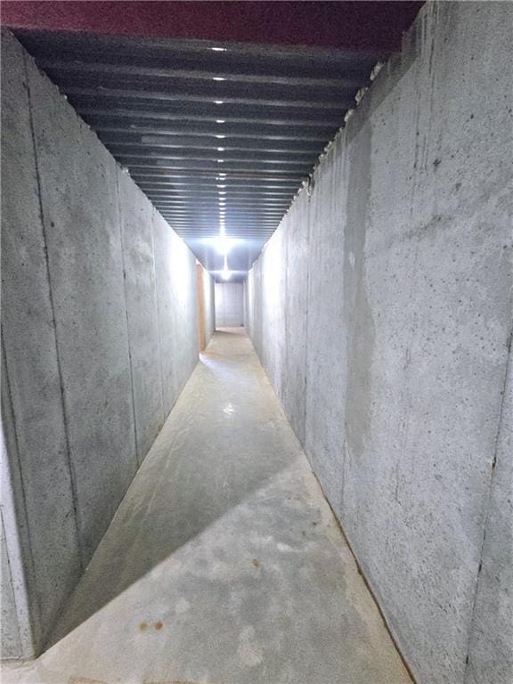 view of below grade area