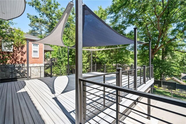 1216 E Rock Springs Rd NE, Atlanta, GA 30306 - wooden deck with fence
