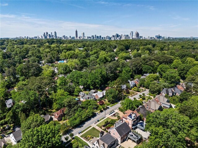 1216 E Rock Springs Rd NE, Atlanta, GA 30306 - aerial view of property's location featuring a view of skyline