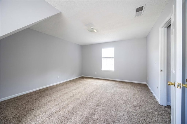 interior space featuring a textured ceiling