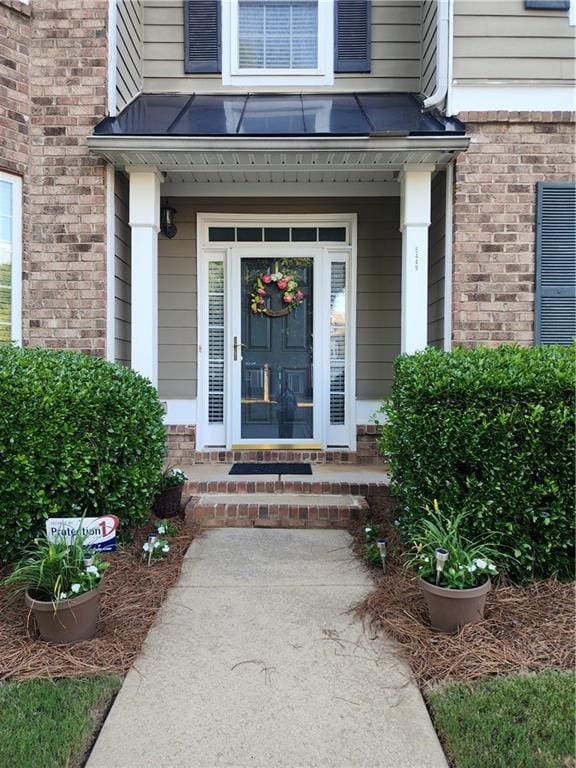 5449 Festival Ave, Fairburn, GA 30213 - entrance to property featuring brick siding