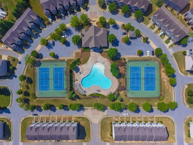 5449 Festival Ave, Fairburn, GA 30213 - aerial overview of property's location with a pool