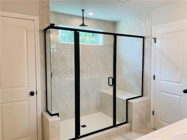 7206 Grand Reunion Dr, Hoschton, GA 30548 - bathroom featuring a shower stall