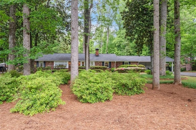 302 Chinquapin Dr SW, Marietta, GA 30064 - single story home with a chimney and brick siding