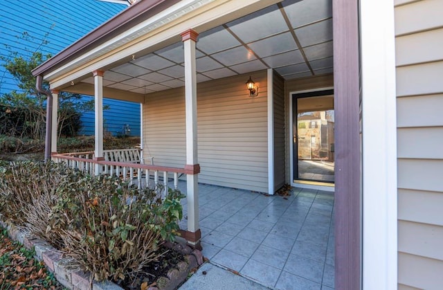 view of patio / terrace with covered porch