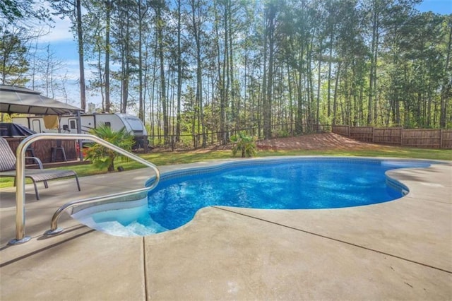 229 Primstone Way, Mcdonough, GA 30253 - view of swimming pool featuring a patio and a fenced backyard