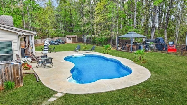 229 Primstone Way, Mcdonough, GA 30253 - view of swimming pool featuring a gazebo and a patio area