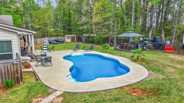 229 Primstone Way, Mcdonough, GA 30253 - view of swimming pool featuring a gazebo and a patio
