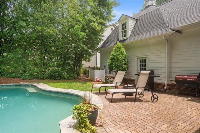 8643 Ellard Dr, Alpharetta, GA 30022 - view of pool with a patio and grilling area