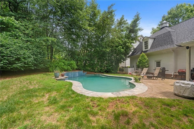 8643 Ellard Dr, Alpharetta, GA 30022 - outdoor pool featuring a yard and a patio