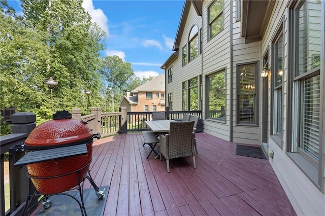 2517 Stone Manor Dr, Buford, GA 30519 - wooden deck featuring outdoor dining space