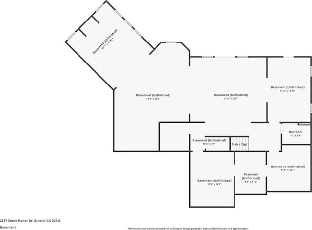 2517 Stone Manor Dr, Buford, GA 30519 - home floor plan