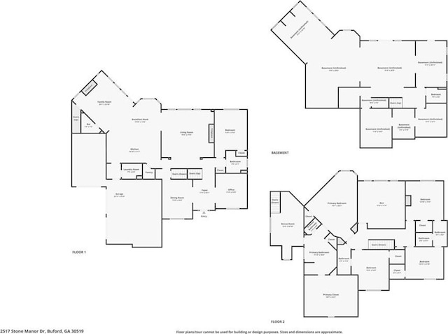 2517 Stone Manor Dr, Buford, GA 30519 - property floor plan