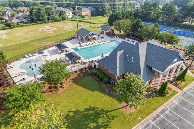 2517 Stone Manor Dr, Buford, GA 30519 - drone / aerial view of a pool area