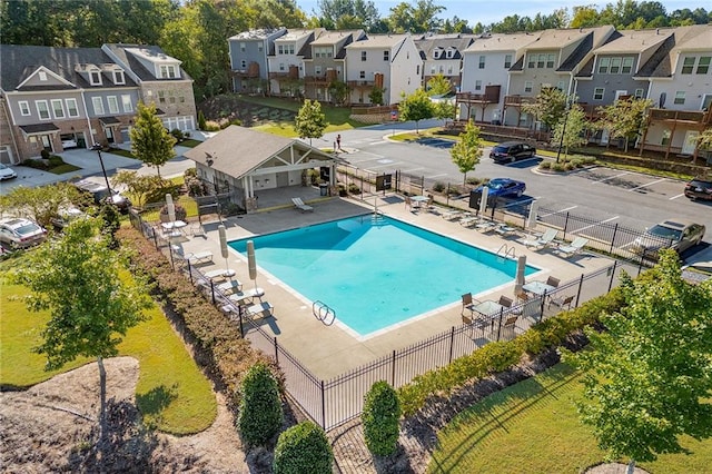 view of pool with a patio