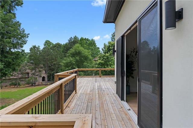 1610 Niskey Lake Rd, Atlanta, GA 30331 - wooden deck featuring view of wooded area