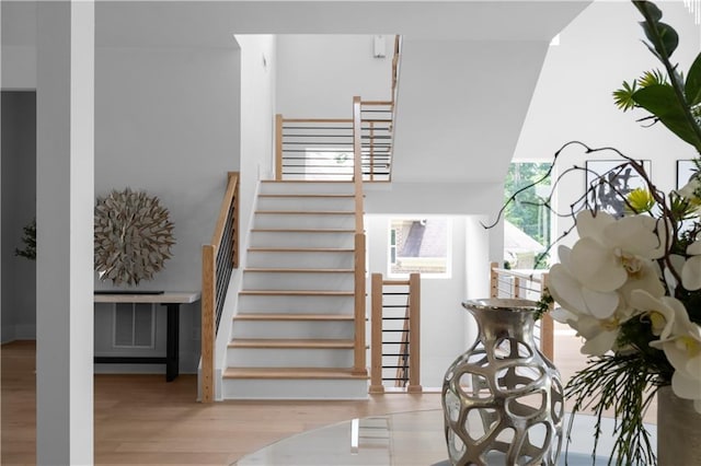 1610 Niskey Lake Rd, Atlanta, GA 30331 - stairway featuring wood finished floors
