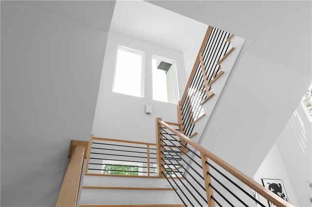 1610 Niskey Lake Rd, Atlanta, GA 30331 - stairs featuring a towering ceiling