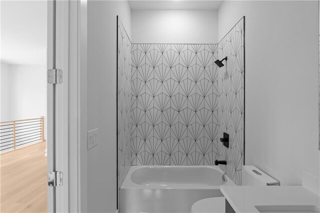 1610 Niskey Lake Rd, Atlanta, GA 30331 - bathroom featuring toilet, shower / tub combination, and vanity