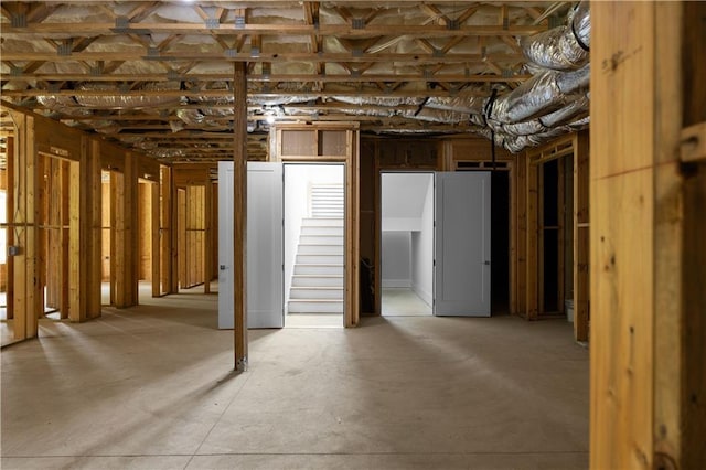1610 Niskey Lake Rd, Atlanta, GA 30331 - unfinished basement with stairway