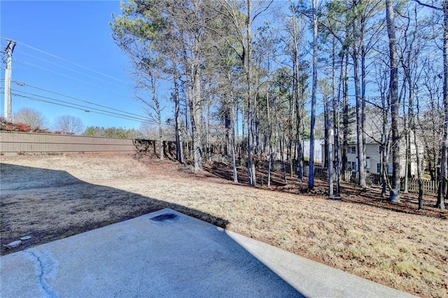 view of yard featuring a patio area