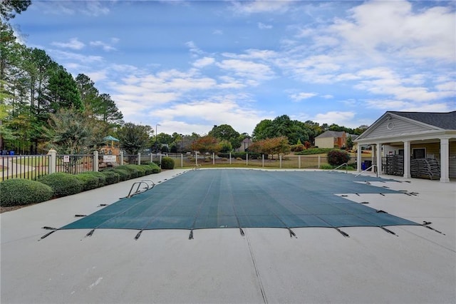 view of pool with a patio