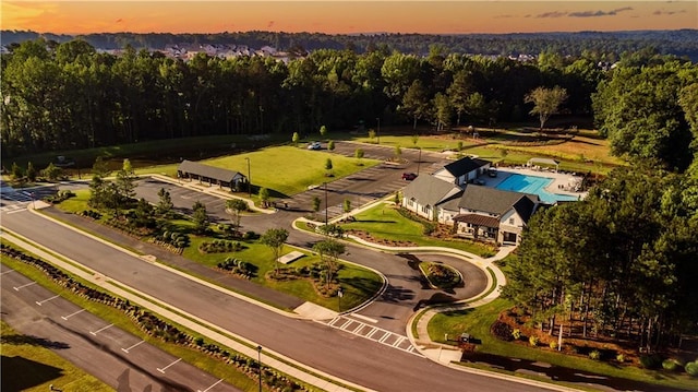 aerial view with a view of trees
