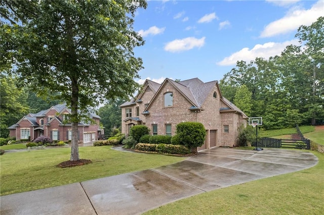 602 Davenport Pl, Canton, GA 30115 - traditional-style house featuring concrete driveway, brick siding, and a garage