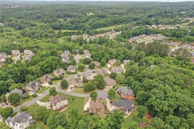 602 Davenport Pl, Canton, GA 30115 - aerial view of property and surrounding area featuring a heavily wooded area and nearby suburban area