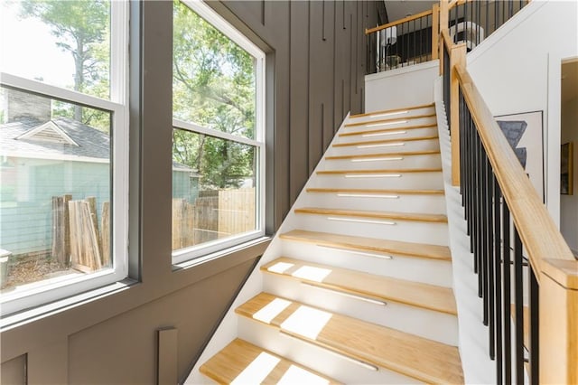 view of stairs