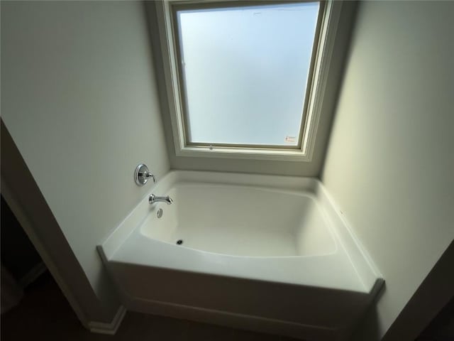 bathroom with a bath