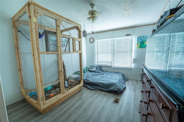 735 Hale Rd, Maysville, GA 30558 - bedroom with wood finished floors and a textured ceiling