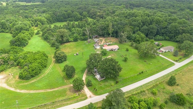 735 Hale Rd, Maysville, GA 30558 - aerial overview of property's location with a heavily wooded area and rural landscape