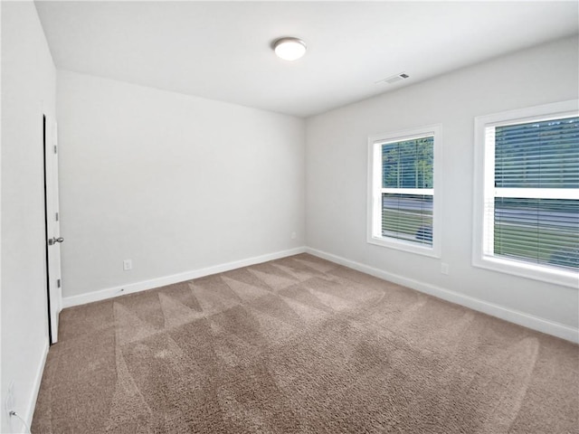 view of carpeted empty room